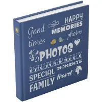 Henzo Foto Album Wording Blauw 10.730.07 Inplakalbum