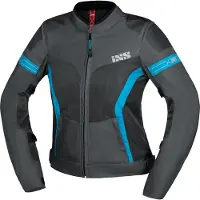 IXS Trigonis-Air Dames Grijs Blauw Textiele Motorjas Maat M