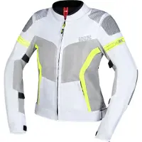 IXS Trigonis-Air Dames Grijs Geel Textiele Motorjas Maat XL