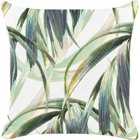Beliani CALDERINA - Tuinkussen set van 2 - Groen/Wit - 45 x 45 cm - Polyester