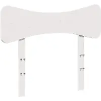 vidaXL Hoofdbord 100 cm massief grenenhout wit