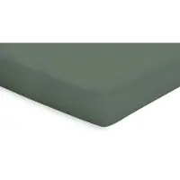 Eleganzzz Topper Hoeslaken Katoen Perkal - grenat green 160x200cm