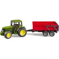 BRUDER 2057 John Deere 6920 Tractor met aanhanger