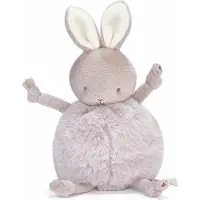 Bunnies By The Bay Roly-Poly Konijn - Knuffeldier - Knuffel voor kinderen - Geborduurde details - 13 cm - Lila