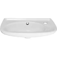 Kerra Slim fontein 51x25cm wit met kraangat