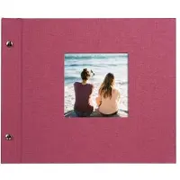 Goldbuch Album GOLDBUCH 26808 Bella Vista fuchsia, 30x25, 40 pages white sheets corner/splits bookbound
