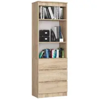 NORE Kantoorkast R60 met 3 Lades / Furniture Factory / Sonoma Eik / 60 x 180 x 35 cm