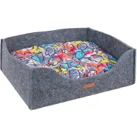 Amiplay Hygge Hondenbank 2in1 - Maat S - Grijs Filc