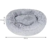Purlove Pluizig hondenbed, 60 cm - grijs