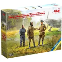 ICM Modelbouwpakket Militaire voertuigen - 32117 Pilots of the Soviet Air Force 1943-1945 Plastic - 1:32 - Modelbouw