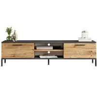 Skye Decor Locelso TV-meubel | 100% Melamine Gecoat | 18mm | 160cm breed | Atlantic Pine Antraciet