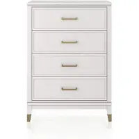 DOMUS Kast Westerleigh met 4 laden, mdf, poten van massief hout, hoogte 106 cm, breedte 76 cm