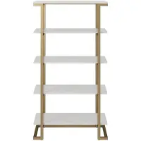 Notio Living Camila-Boekenkast - 5 Planken - Wit Houtlook