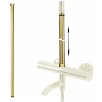 REA Verlenging Douchestang t.b.v. Regendouche - 60 cm - Geborsteld Goud