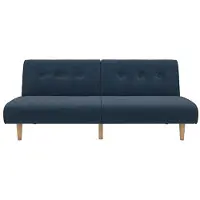 DOMUS PalmSprings-Slaapbank - 3-zits - Blauw Linnen