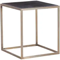 Loft 24 Ulrich|Bijzettafel in Antiq Messing Walnoot look
