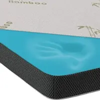 MKS Topper Matras 200x200 cm – 7cm Premium Matrastopper Traagschuim – Gel Memory Foam Topdekmatras – Afritsbare Wasbare Bamboehoes – Verkoelend & Anti-allergie – CertiPUR – Medium Hardheid