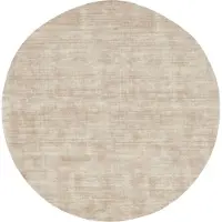 MUST Living Carpet La Belle round medium,Ø200 cm, beige, 100% viscose (Beige, 200x200 diameter: 200cm)