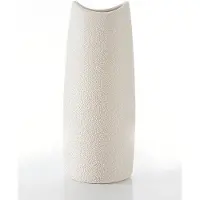 Eurofirany Decoratieve Vaas Riso 14x9x35 cm - Crème Keramiek