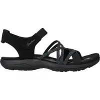 SKECHERS REGGAE SLIM - MEADOW GRAZER Dames Sandalen - Zwart
