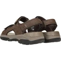 SKECHERS Skechersvoor mannen. 204105 Tresmen Sandalen - Bruin Garo (47.5), 1 tot 3 cm, Klittenband, Casual, Buiten