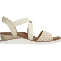 SKECHERS Bobs Arch Fit Beach Kiss Sandalen beige Maat 39