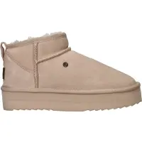Warmbat Dames Laarzen Durack Plateau - Beige - Maat 40