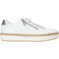 Rieker Sneakers laag sand / zilver / wit