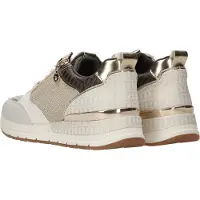 Tamaris Sneakers laag chamois / donkerbruin / goud / wit