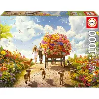Educa - puzzel - 1000 stuks - bloemenweelde