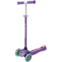 Globber 3-Wiel Step - Primo Plus Lights Purple - paars - lichtgevende wielen - in hoogte verstelbaar - vanaf 3 tot 9 jaar