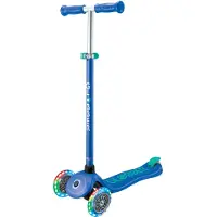 Globber 3-Wiel Step - Primo Plus Lights Navy Blue - blauw - lichtgevende wielen - in hoogte verstelbaar - vanaf 3 tot 9 jaar