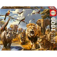 Educa - puzzel - 1000 stuks - wilde dieren