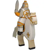 Holztiger Houten figuur - - Witte ruiter - Voor kinderen vanaf 3 jaar