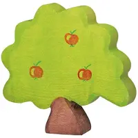 Goki Figurine - HOLZTIGER - Pommier Petit - Handgeschilderd hout - Europese productie - 4 x 2 x 3,4 cm