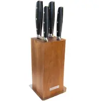 Diamant sabatier Messenblok Alsace - Acacia Hout - 4-delig - RVS/POM