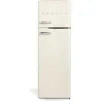 Create - Koelkast met vriezer - Combi koelkast - Capaciteit 246L - 3 verwisselbare planken - temperatuurbereik van tussen 0 °C en 10 °C - Vriezer - 18ºC - Gebroken wit - FRIDGE STYLANCE TOP