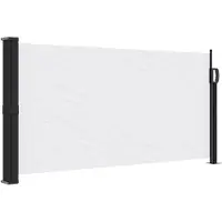 vidaXL Windscherm uittrekbaar 100x300 cm wit