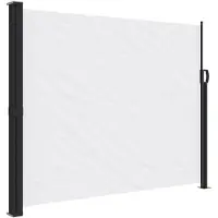 vidaXL Windscherm intrekbaar 170x300 cm wit