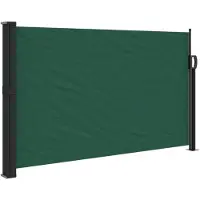 vidaXL Windscherm uittrekbaar 117x300 cm donkergroen