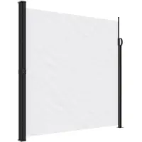 vidaXL Windscherm uittrekbaar 200x600 cm wit