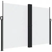 vidaXL Windscherm uittrekbaar 180x600 cm wit