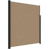 vidaXL Windscherm uittrekbaar 220x500 cm taupe