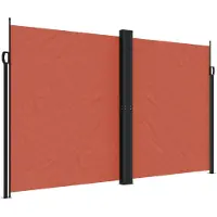vidaXL Windscherm uittrekbaar 200x1200 cm terracottakleurig