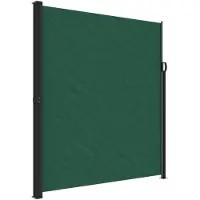vidaXL Windscherm uittrekbaar 220x500 cm donkergroen