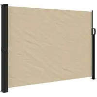 vidaXL Windscherm uittrekbaar 140x300 cm beige