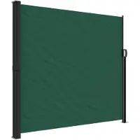 vidaXL Tuinscherm uittrekbaar 180x600 cm donkergroen