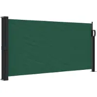 vidaXL Windscherm uittrekbaar 100x300 cm donkergroen