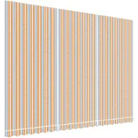 vidaXL Vervangingsdoek voor luifel 480x345 cm polyester oranje en blauw