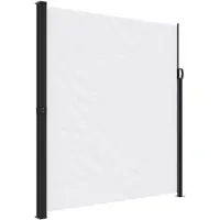 vidaXL Windscherm uittrekbaar 220x500 cm wit